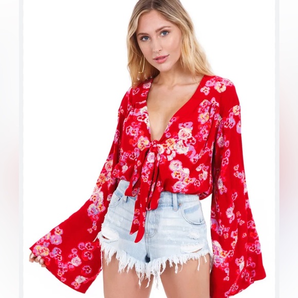 FREE PEOPLE FORTIES FEELS BODYSUIT - Picture 1 of 4